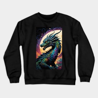 Psychedelic Dragon 3 Crewneck Sweatshirt